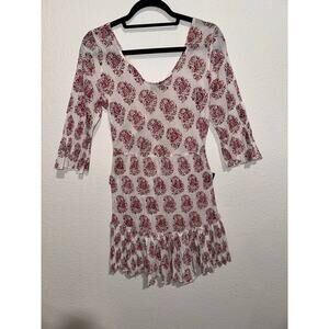 Boho Floral Mini Dress – Passementrie (Size M)